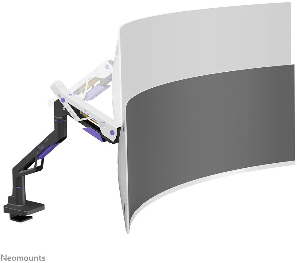 Laikiklis Neomounts Desk Mount | DS70-256BL1 Gaming Monitorius Arm - Gas Spring - Topfix | Height, tilt, swivel, rotation, width, depth | 24-57 " | Maximum weight (capacity) 30 kg | Juodas