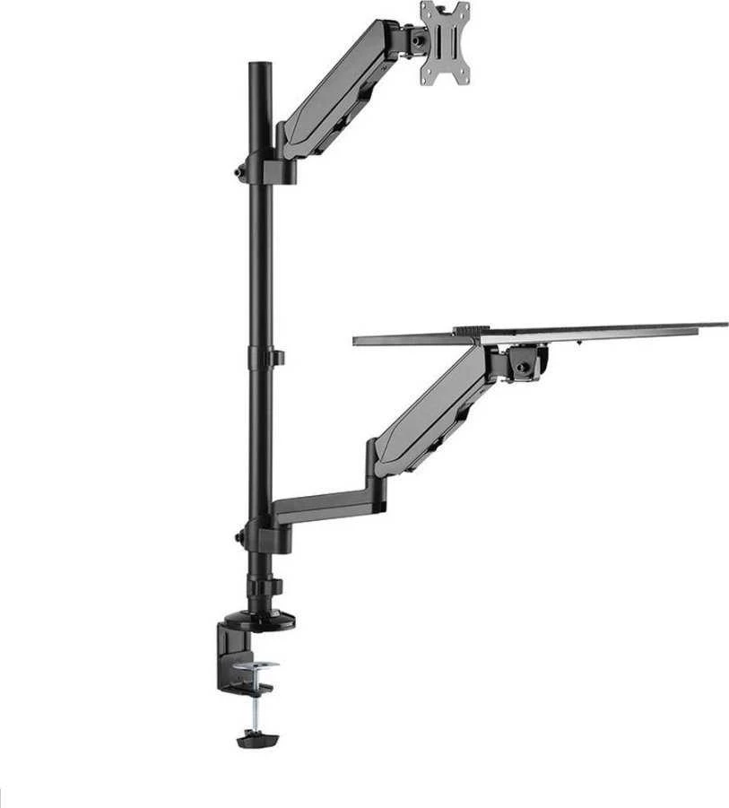 Laikiklis NEOMOUNTS DESK MOUNTED SIT-STAND WORKSTATION (SCREEN, KEYBOARD & MOUSE)