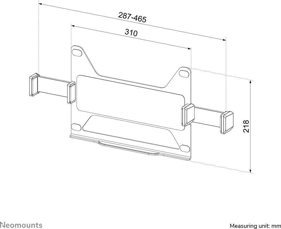 Laikiklis NEOMOUNTS BY NEWSTAR LAPTOP DESK HOLDER 11,6"-17,3"