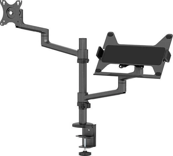 Laikiklis NEOMOUNTS nešiojamasis kompiuteris + SCREEN STALO MONTAVIMAS (CLAMP + GROMMET)