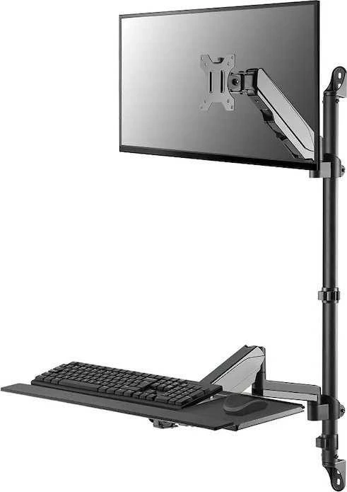 Laikiklis NEOMOUNTS WALL MOUNTED SIT-STAND WORKSTATION (SCREEN, KEYBOARD & MOUSE)
