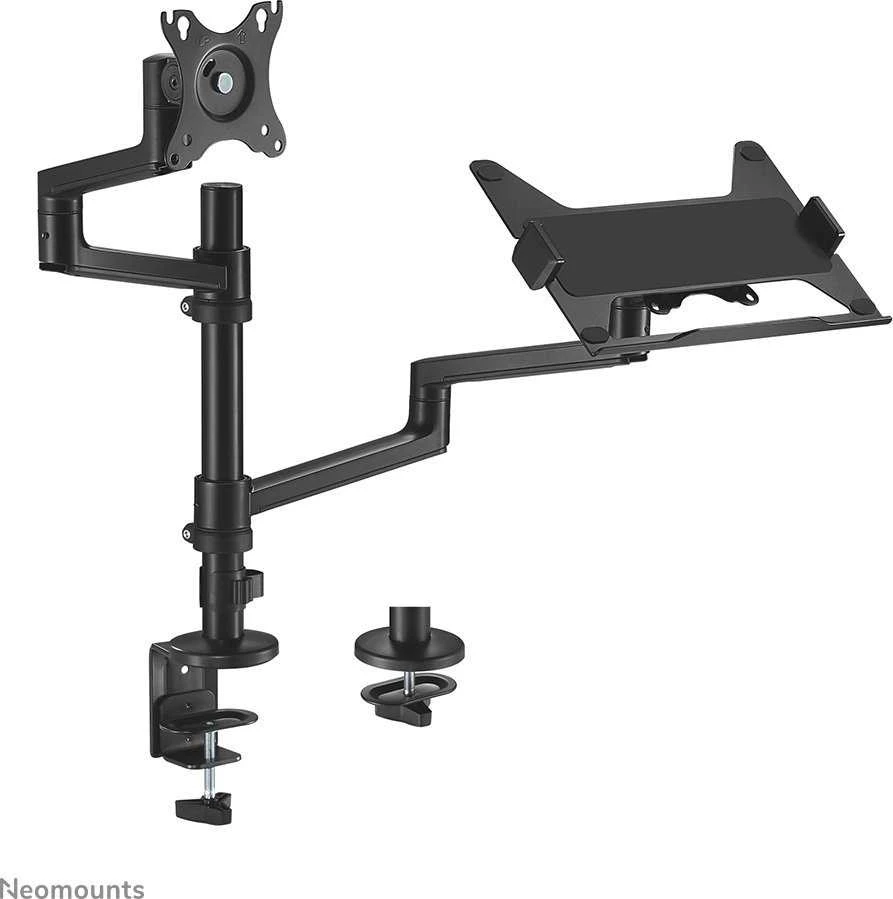 Laikiklis NEOMOUNTS nešiojamasis kompiuteris + SCREEN STALO MONTAVIMAS (CLAMP + GROMMET)