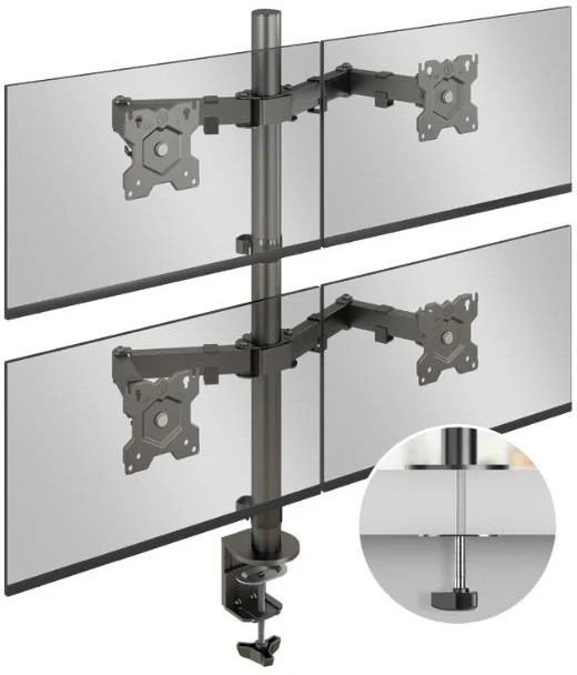 Laikiklis Neomounts MONITORIUS ACC DESK MOUNT/13-32" Juodas D421E-B ONKRON