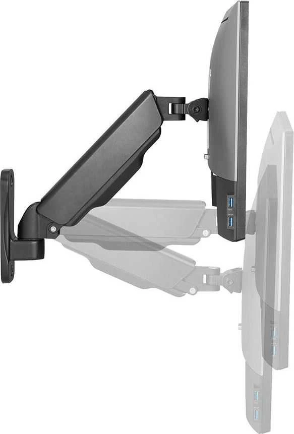 Laikiklis NEOMOUNTS BY NEWSTAR WALL MOUNTED GAS SPRING MONITORIUS ARM (2 PIVOTS VESA 100X100)