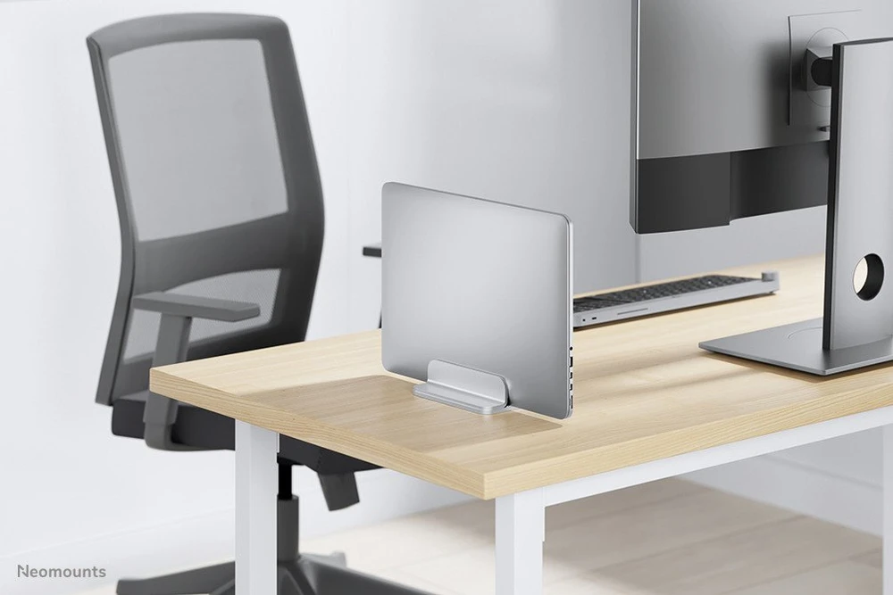 NEOMOUNTS VERTICAL LAPTOP STAND, Sidabrinis