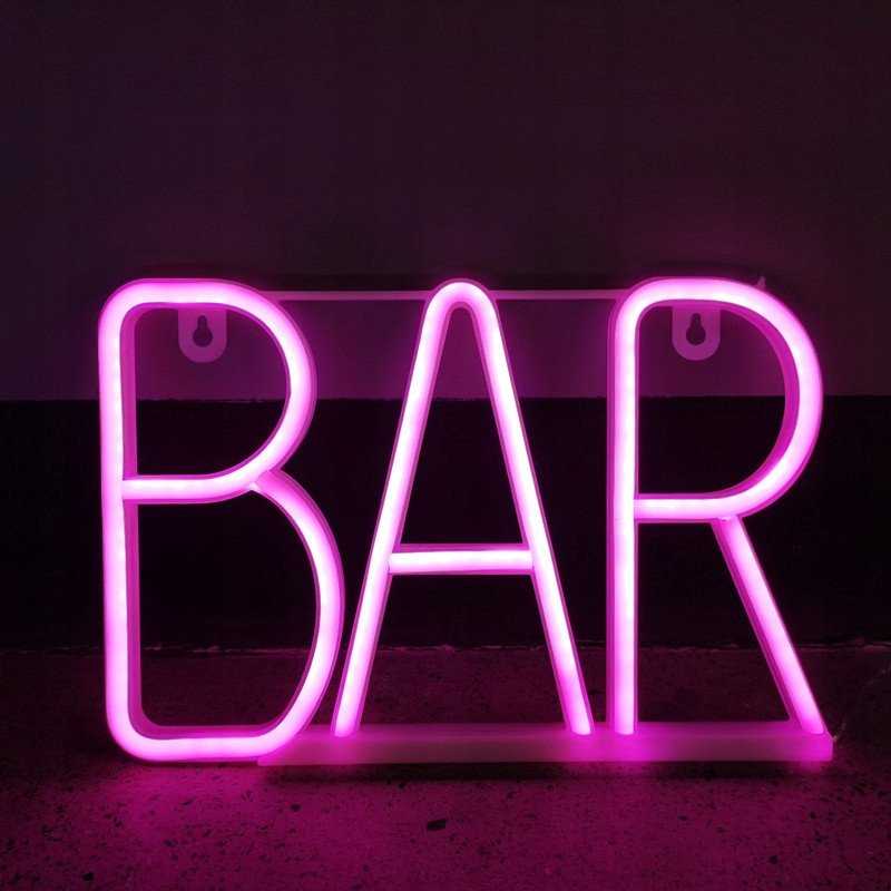 TelForceone NEON LED BAR rožinė Bat + USB FLNE24 Forever Light
