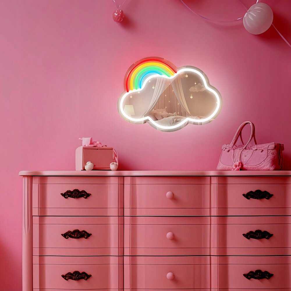 Neoninis veidrodis LED CLOUD daugiaspalvis FMNE05 Forever Light