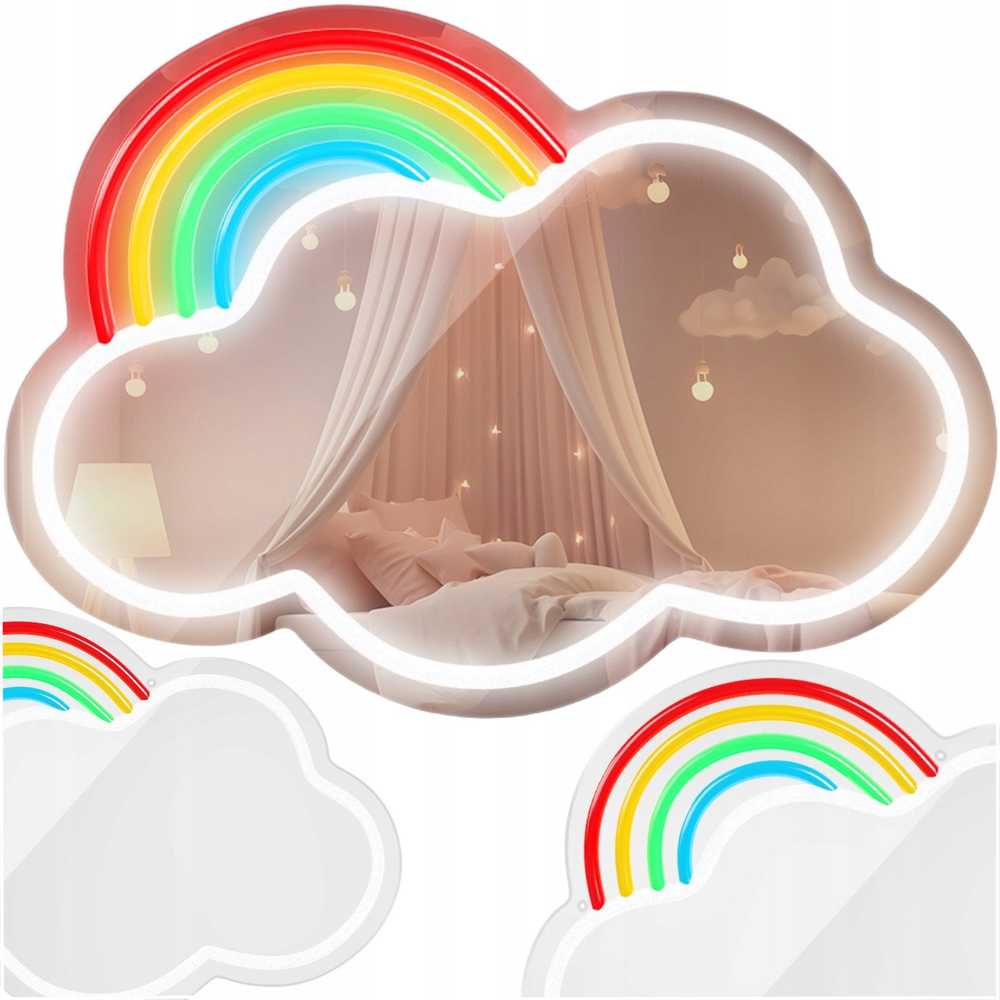Neoninis veidrodis LED CLOUD daugiaspalvis FMNE05 Forever Light