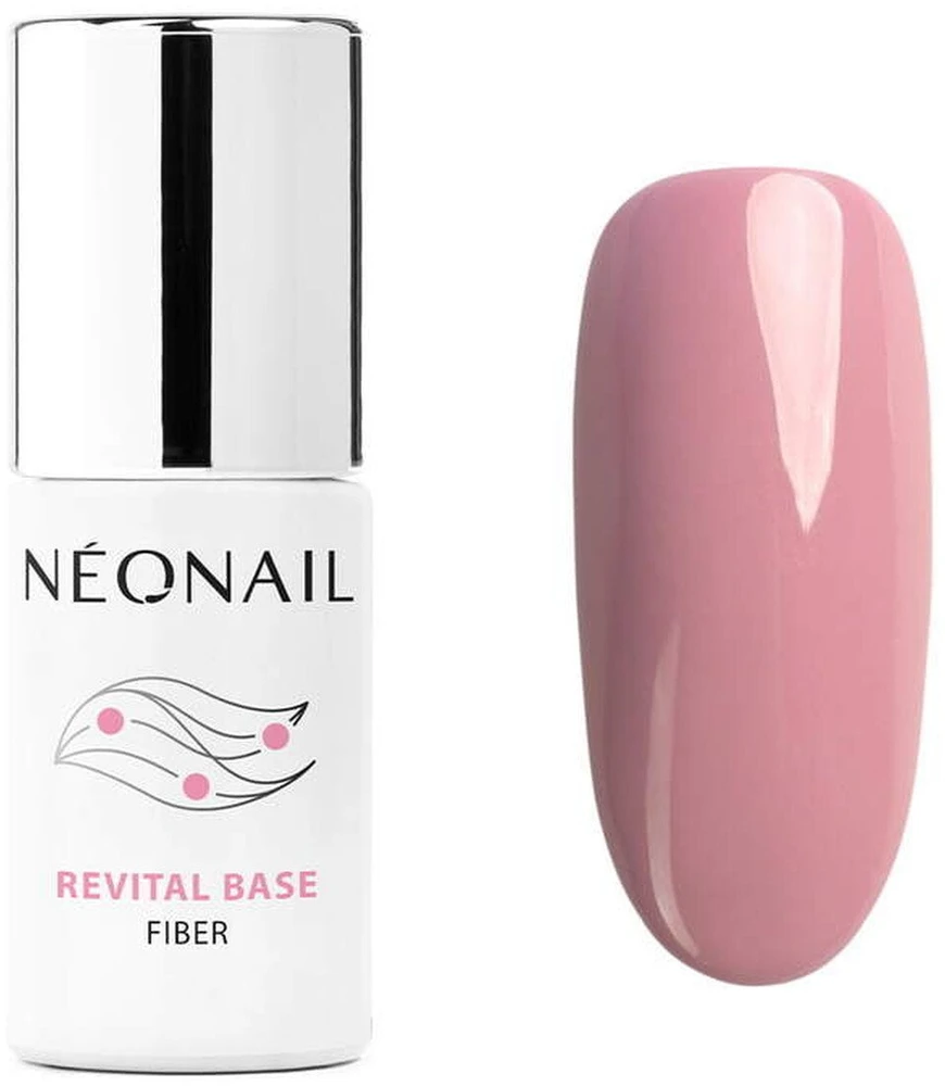 Neonail „Revital Base“ pluoštu stiprinamasis hibridinis pagrindas „Warm Cover“ 7,2 ml
