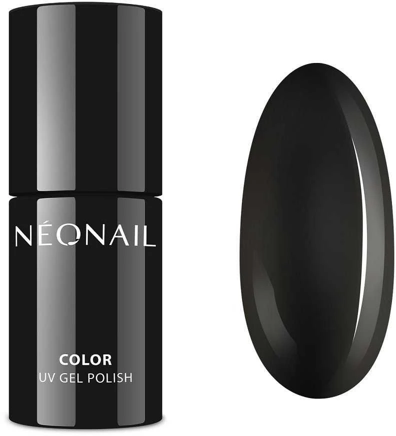 „NeoNail“ UV gelinis lakas, spalvotas grunge, kolekcija 2996, grynas juodas, 7,2 ml