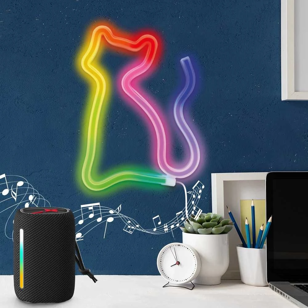 Neoninis LED RGB šviestuvas CAT FLRN03 + RC Forever Light