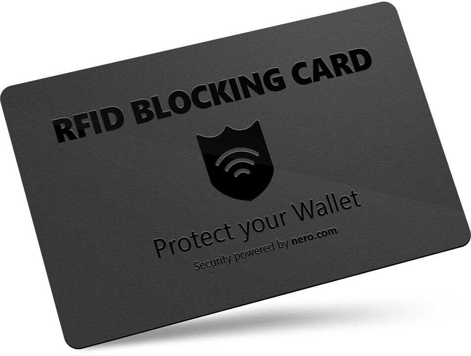 Nero RFID blokavimo kortelė