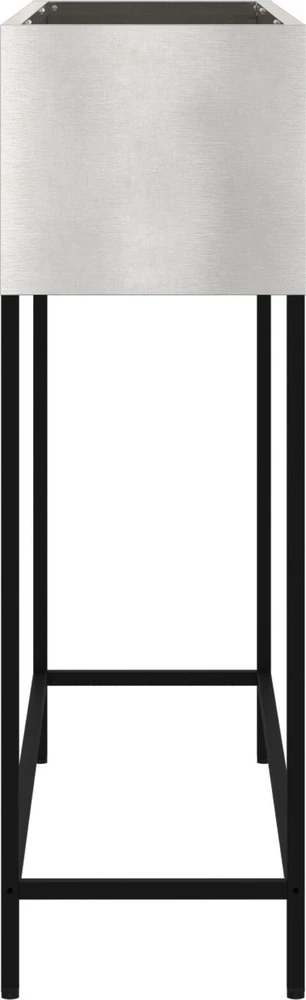 Pakeltas Sodo Vazonas Sidabro 100 x 26 x 82 cm