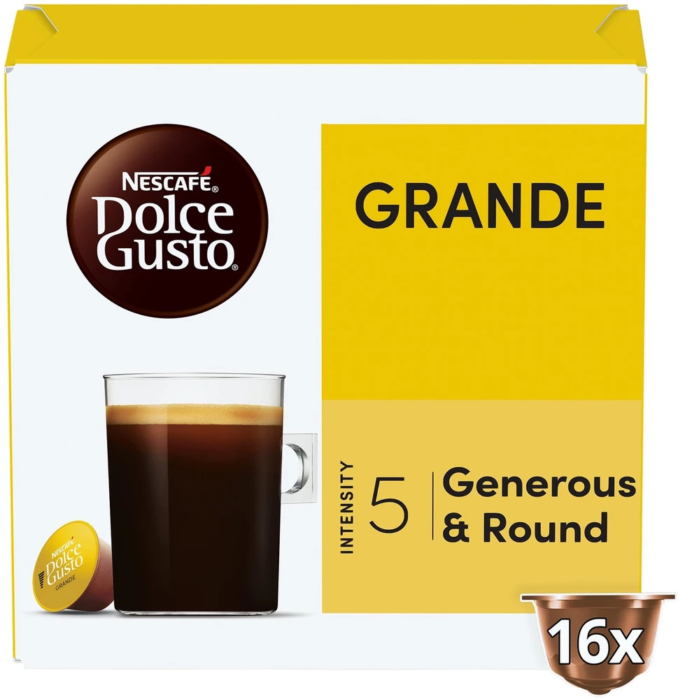 Kavos kapsulės NESCAFE DOLCE GUSTO GRANDE, 16 vnt.