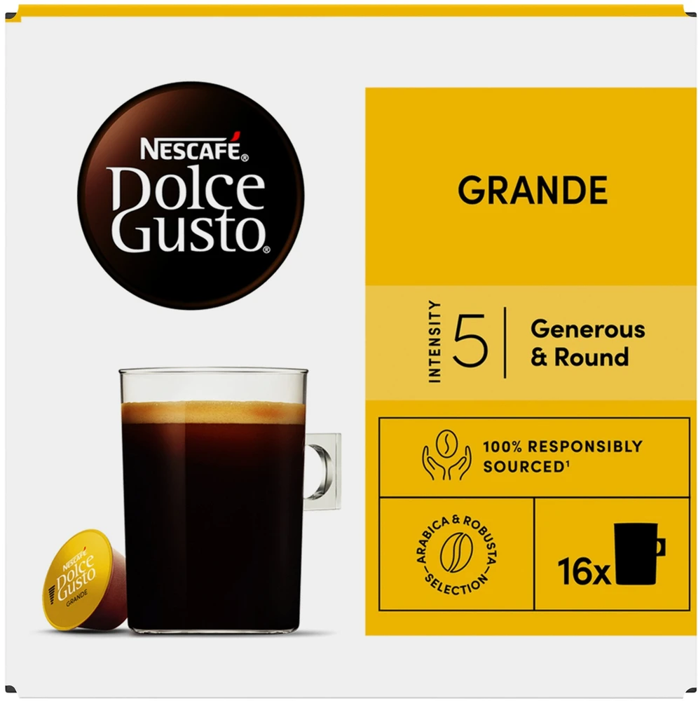 Kavos kapsulės NESCAFE DOLCE GUSTO GRANDE, 16 vnt.