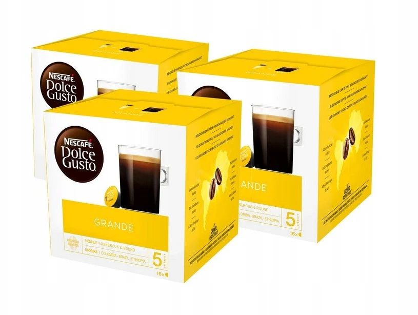 Kavos kapsulės NESCAFE DOLCE GUSTO GRANDE, 16 vnt.