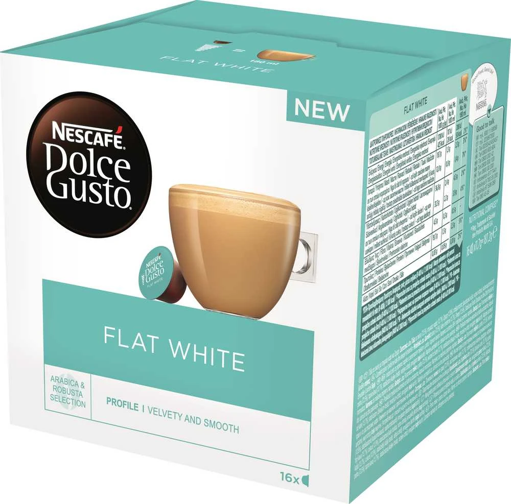 Nescafe DOLCE GUSTO plokščiai balta