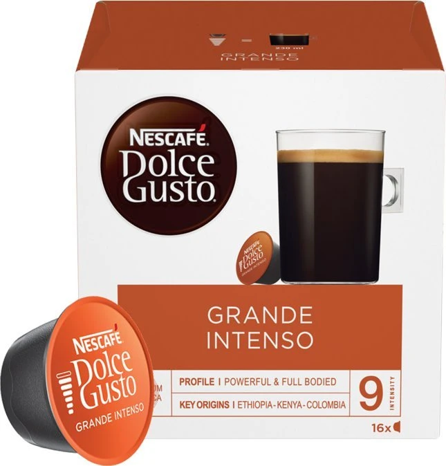 Nescafe Dolce Gusto Grande Intenso Kava, 16 kapsulių dėžutėje