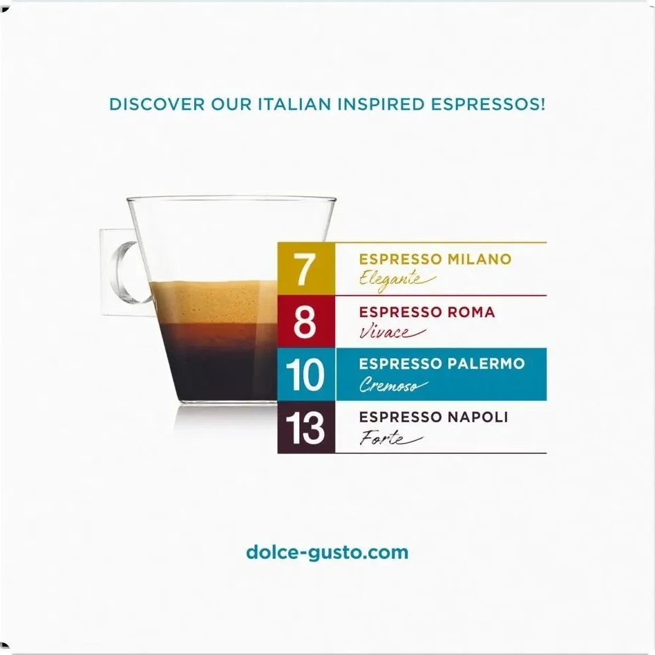Nescafe Dolce Gusto Espresso Palermo kava, 16 kapsulių dėžutėje