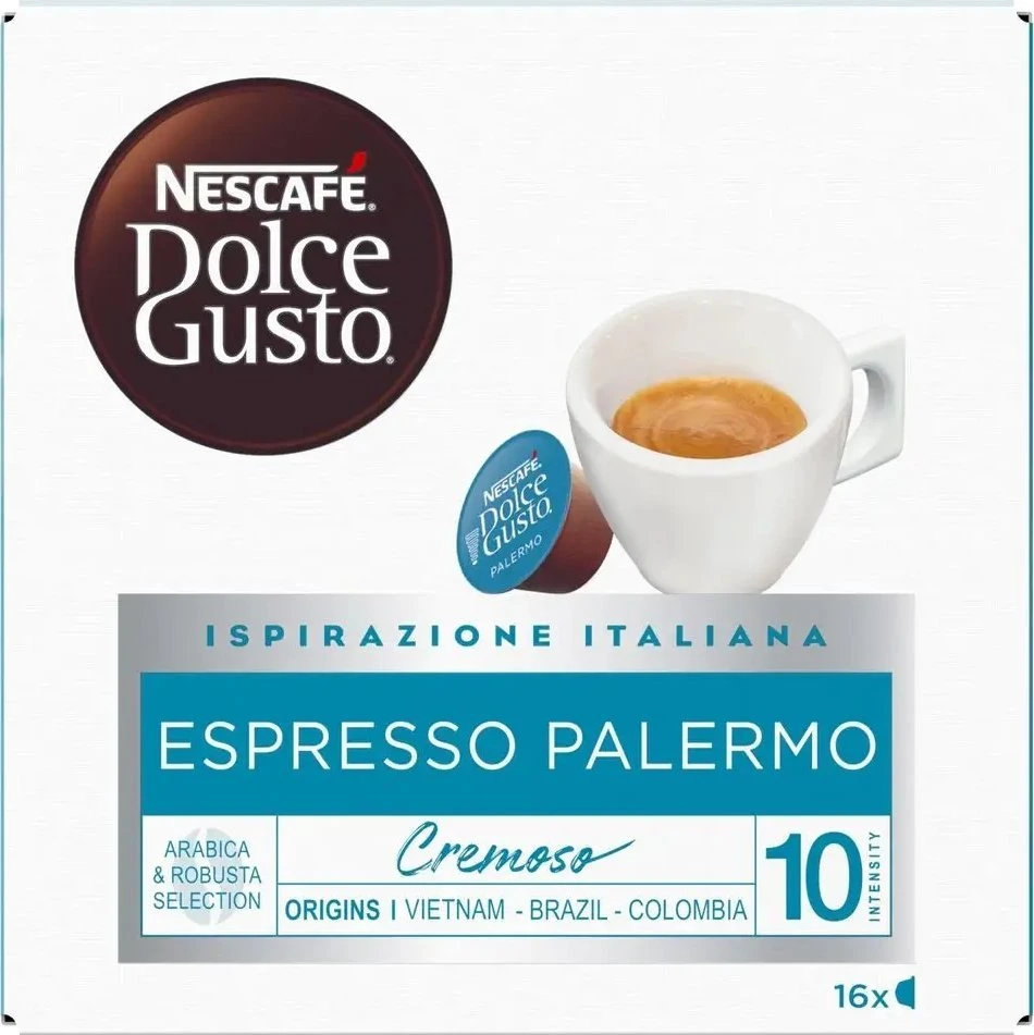 Nescafe Dolce Gusto Espresso Palermo kava, 16 kapsulių dėžutėje