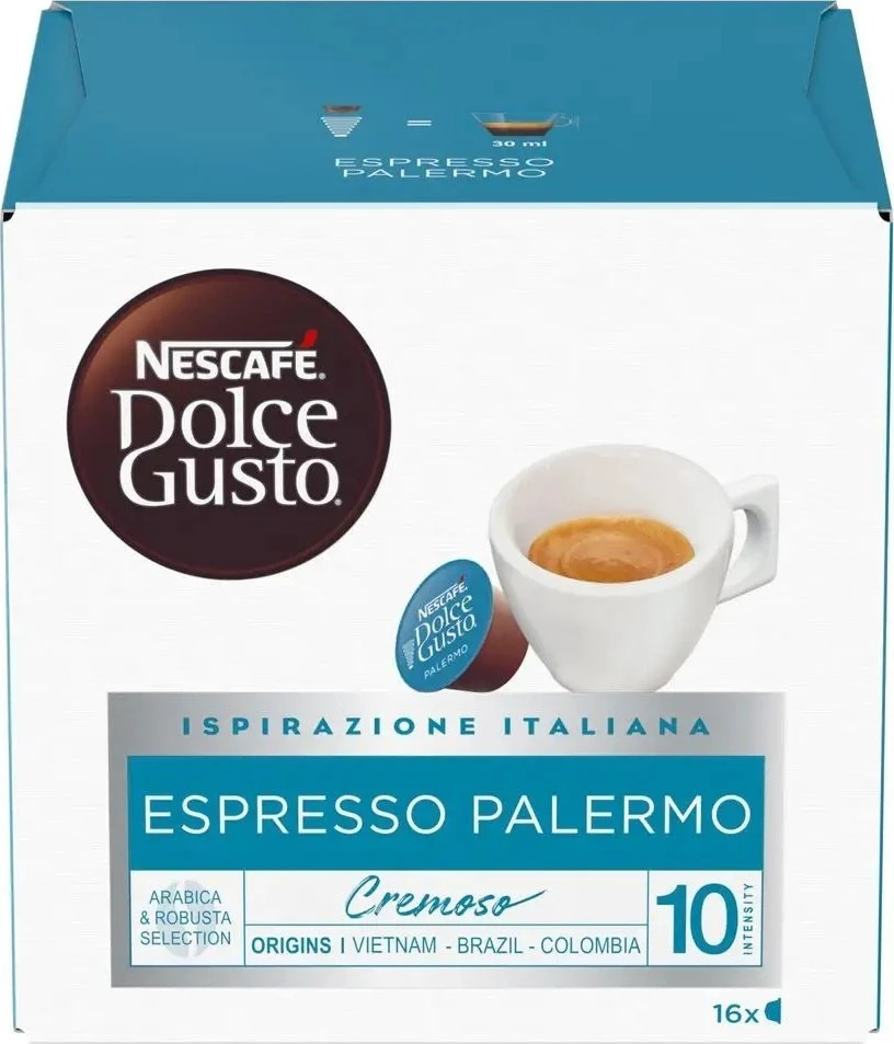 Nescafe Dolce Gusto Espresso Palermo kava, 16 kapsulių dėžutėje