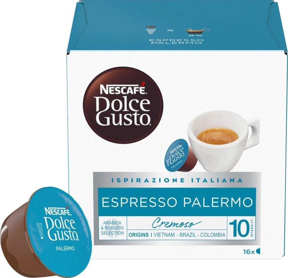 Nescafe Dolce Gusto Espresso Palermo kava, 16 kapsulių dėžutėje