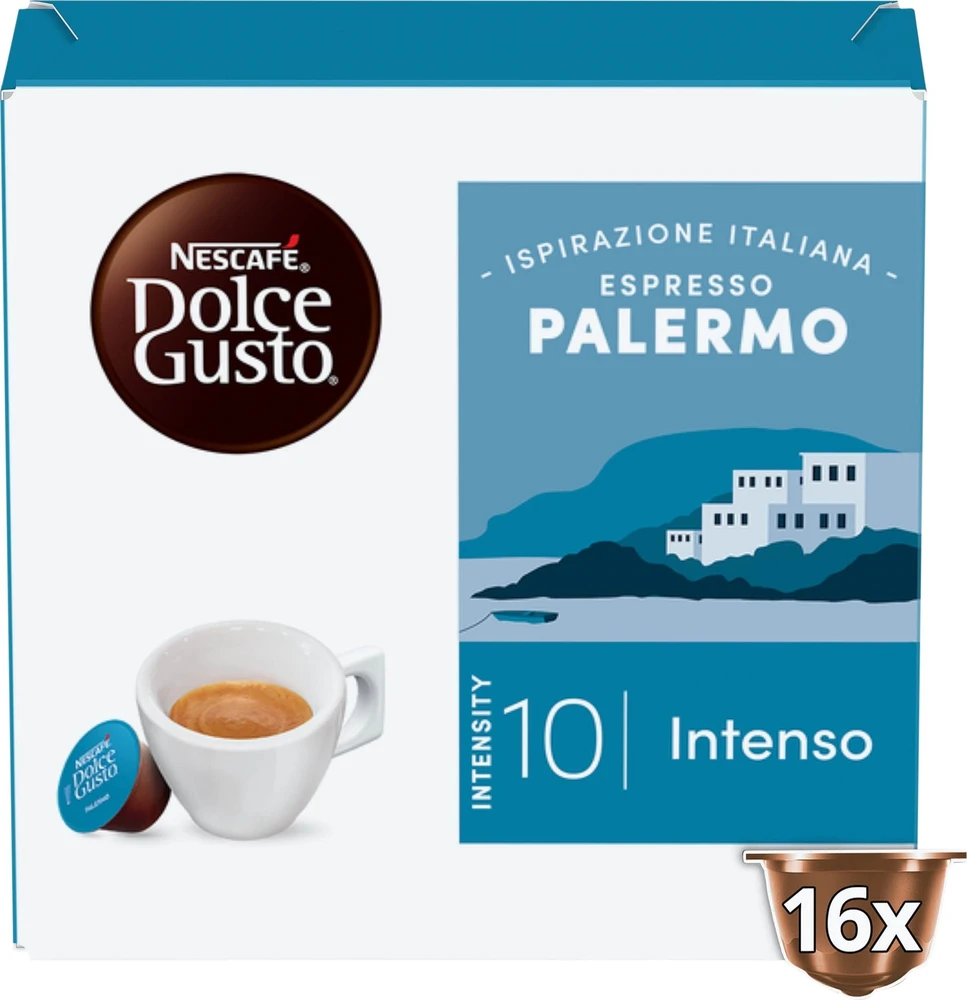Nescafe Dolce Gusto Espresso Palermo kava, 16 kapsulių dėžutėje