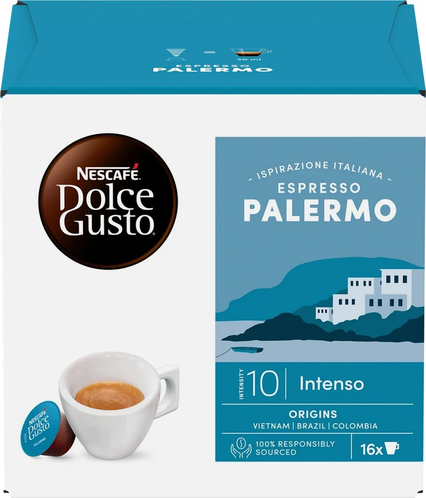 Nescafe Dolce Gusto Espresso Palermo kava, 16 kapsulių dėžutėje