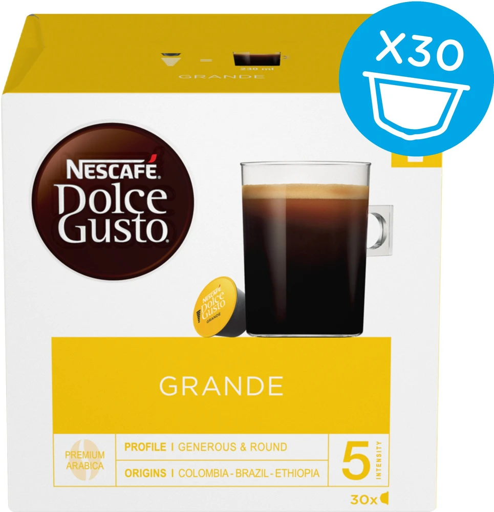 Kavos kapsulės NESCAFE DOLCE GUSTO GRANDE, 16 vnt.