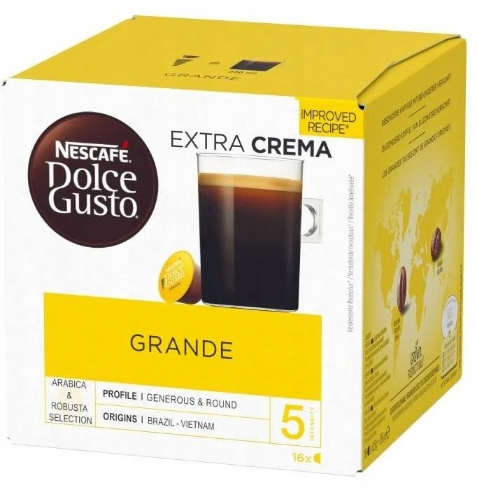 Kavos kapsulės NESCAFE DOLCE GUSTO GRANDE, 16 vnt.