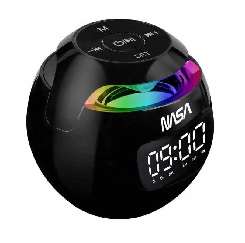 Garsiakalbis Bluetooth 5.0 Nasa Sp200 2x Alarm Žadintuvas + Lampa Lampka Rgb Led / Nasa Sp200