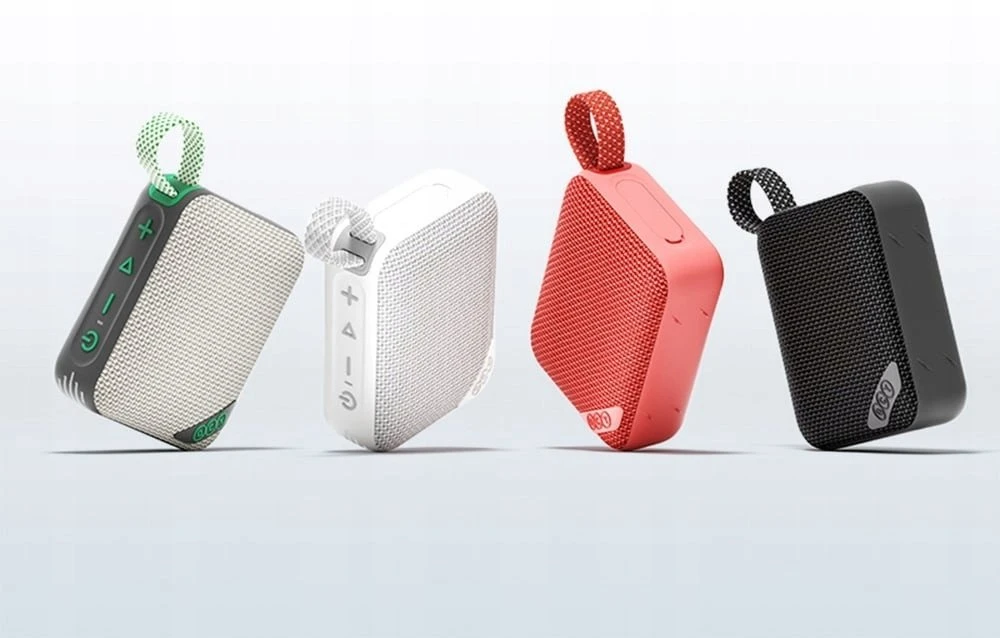 QCY SP2 IP67 Bluetooth Speaker with RGB Backlight ir Stereo Mode - Pilka Žalias