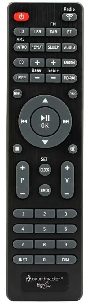 Nešiojama radijo sistema Soundmaster Soundmaster ICD1050SW, analoginis ir skaitmeninis, 7 W DAB+, FM, pilkas, MP3 grotuvas