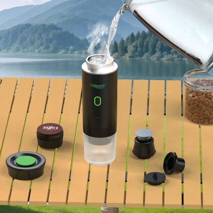 Technaxx Lifenaxx LX-060 juoda nešiojamas kavos aparatas