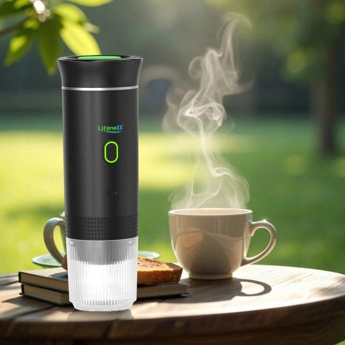 Technaxx Lifenaxx LX-060 juoda nešiojamas kavos aparatas