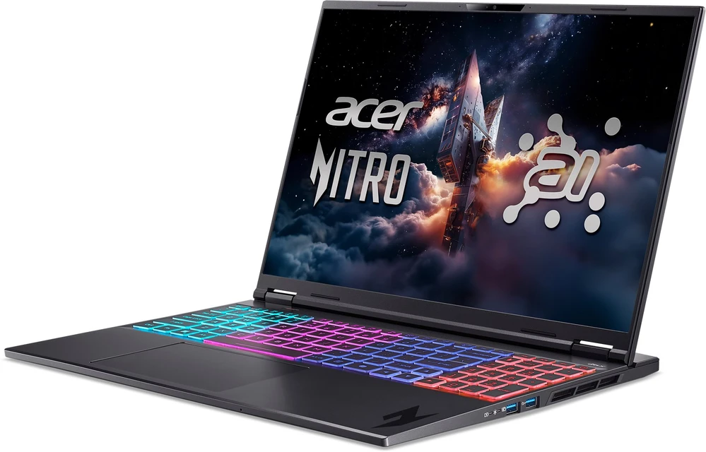 Nešiojamas kompiuteris Acer Nitro 16S AI – Ryzen AI 7 350 | 16" | 16GB | 1TB | NoOS | RTX 5070
