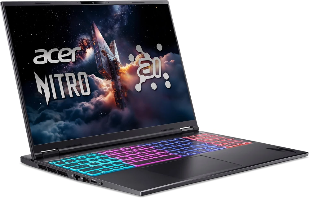 Nešiojamas kompiuteris Acer Nitro 16S AI – Ryzen AI 7 350 | 16" | 16GB | 1TB | NoOS | RTX 5070