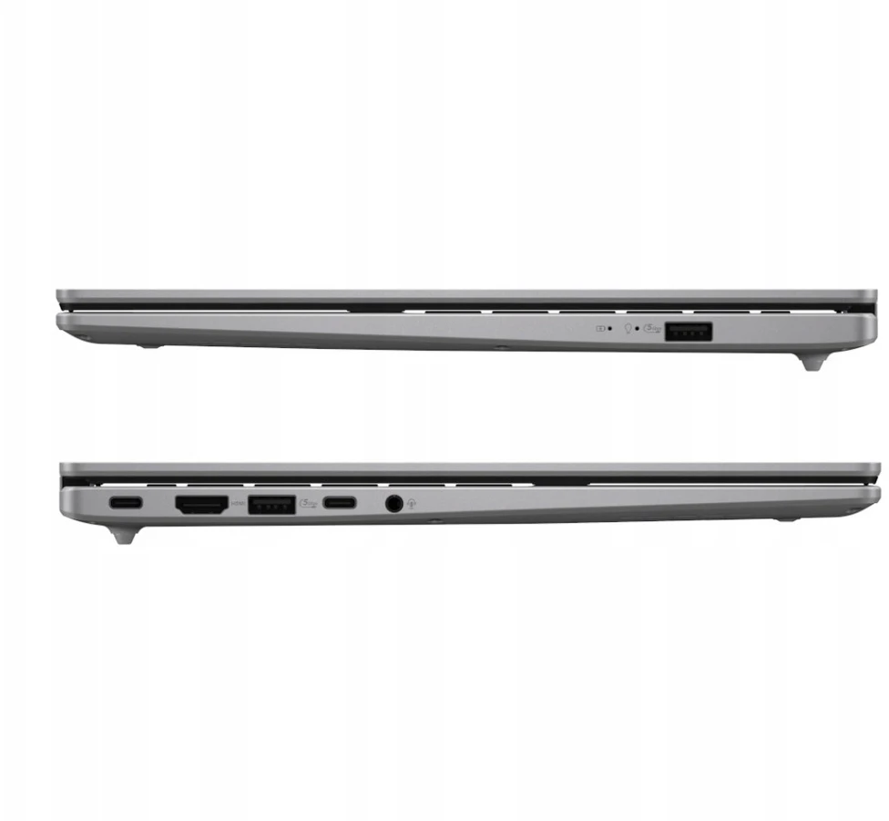 Nešiojamas kompiuteris ASUS Vivobook 14-M1407GA-LY012W Ryzen AI 7-445 14.0" WUXGA IPS lygio 60Hz 300nits AG 16GB DDR5 SSD512 Cam1080 42WHrs Win11 Vėsus Sidabrinis