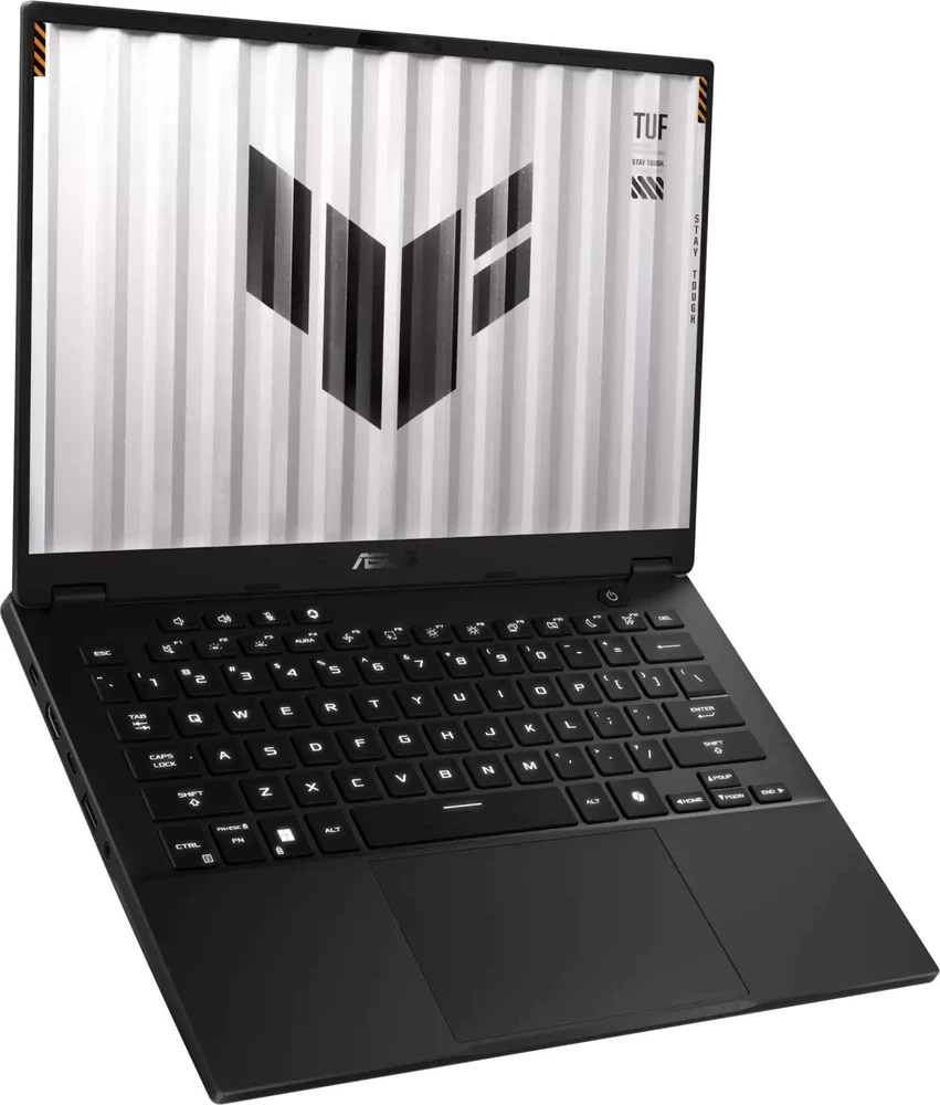 Nešiojamas kompiuteris ASUS TUF Gaming A14 FA401UH-RG018 Ryzen 7 260 14.0" 2.5K 165Hz IPS lygio 400nits AG 16GB LPDDR5X SSD512 GeForce RTX 5050_8GB WLAN+BT Cam1080p 73WHrs NoOS Jaeger Pilkas