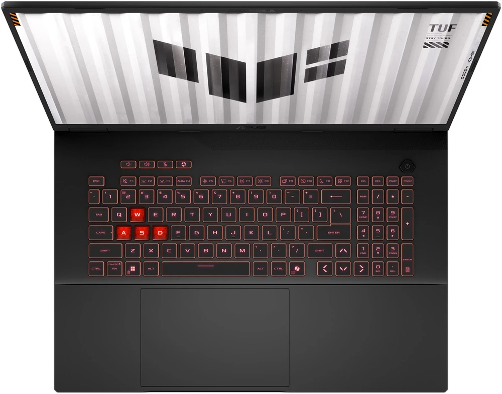 ASUS TUF Gaming A18 FA808UH-S8021 AMD Ryzen™ 7 260 Nešiojamas kompiuteris 45.7 cm (18") WUXGA 16 GB DDR5-SDRAM 512 GB SSD NVIDIA® GeForce RTX™ 5050 Wi-Fi 6E (802.11ax) Juodas, Pilkas
