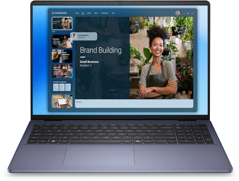 Nešiojamas kompiuteris Dell 16 dc16251 w11p c7-150i/16gb/1tb/16.0 fhd+/gf mx 570a/fgrpr/wlan + bt/apšvietimas 8gb/4cell/3yps platinos sidabrinis