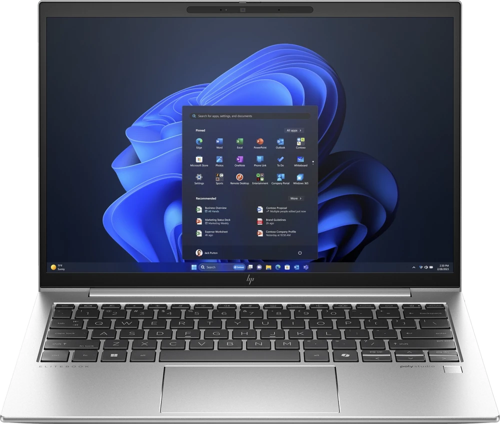 Hewlett Packard (HP) HP EliteBook 835 G11 AMD Ryzen™ 5 8540U Nešiojamas kompiuteris 33.8 cm (13.3") WUXGA 16 GB LPDDR5x-SDRAM 512 GB SSD Wi-Fi 6E (802.11ax) Windows 11 Pro AI PC Sidabrinis
