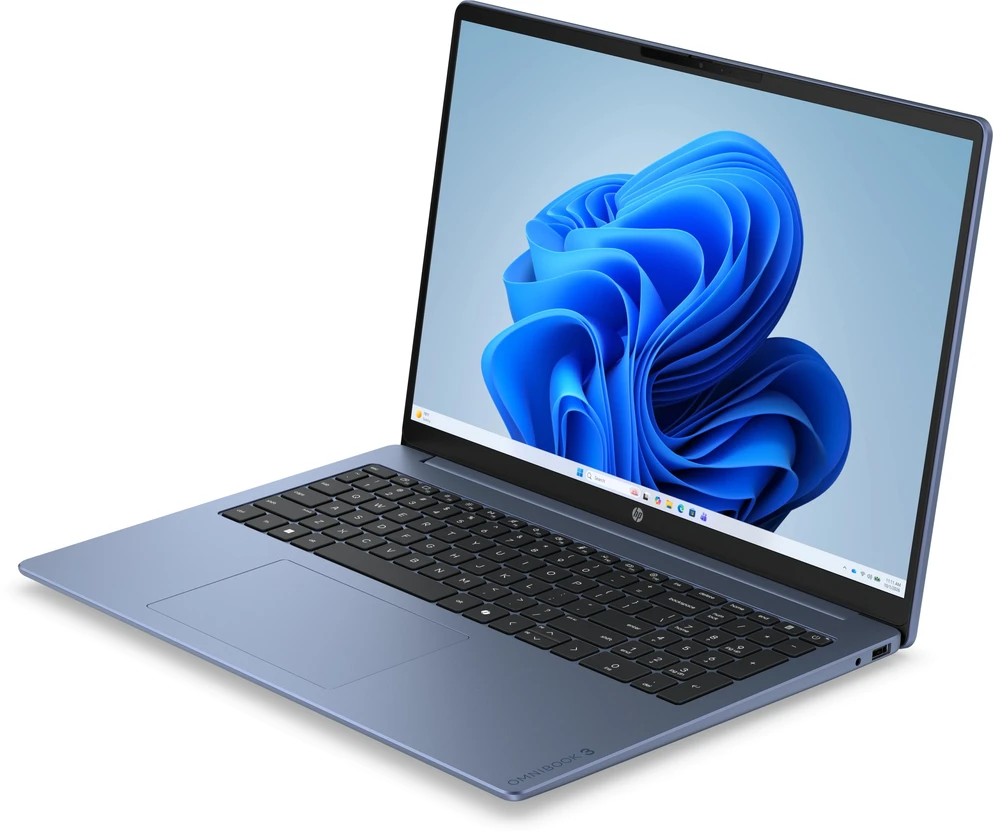 Nešiojamas kompiuteris HP OmniBook 3 - Ryzen 7 250 | 16" 2K OLED | 16GB | 512GB | W11H | Granatowy