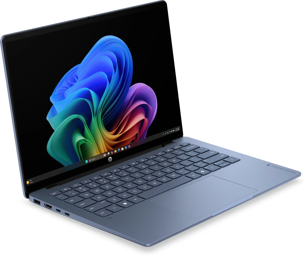 Nešiojamas kompiuteris HP OmniBook 5 - Ryzen AI 5 330 | 14" 2K OLED Dotyk | 16GB | 512GB | W11H | Granatowy