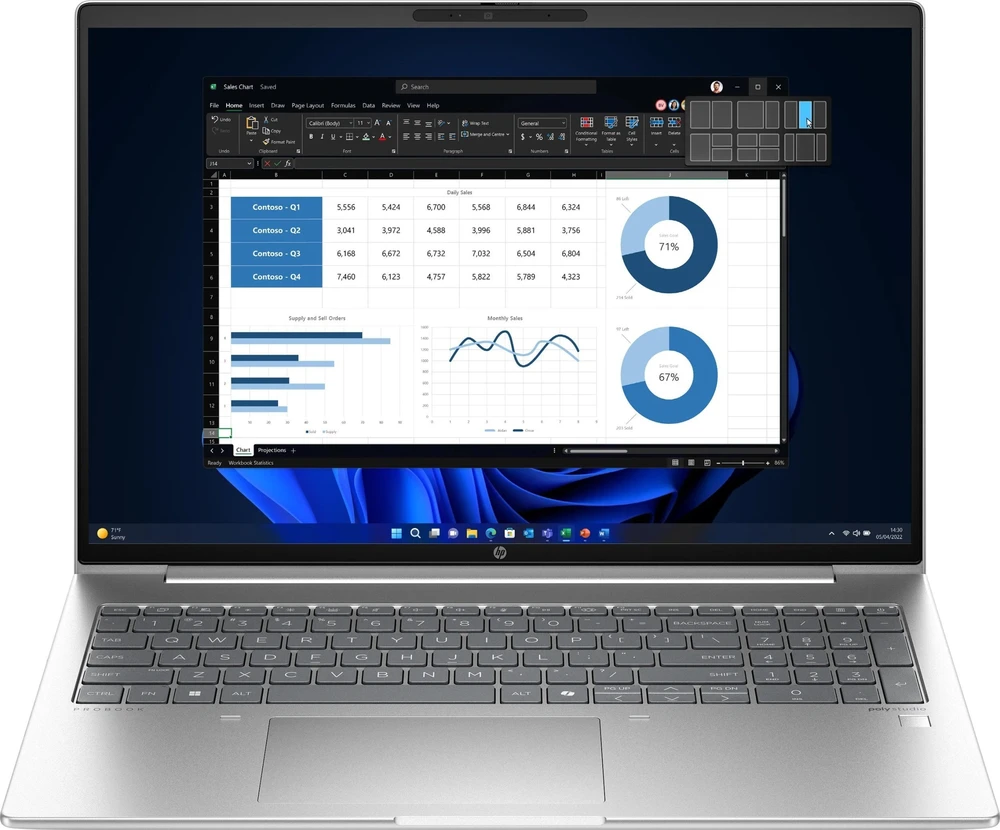 HP ProBook 460 G11 - Ultra 7 155U | 16"-WUXGA | 16 GB | 512 GB | Win11 Pro