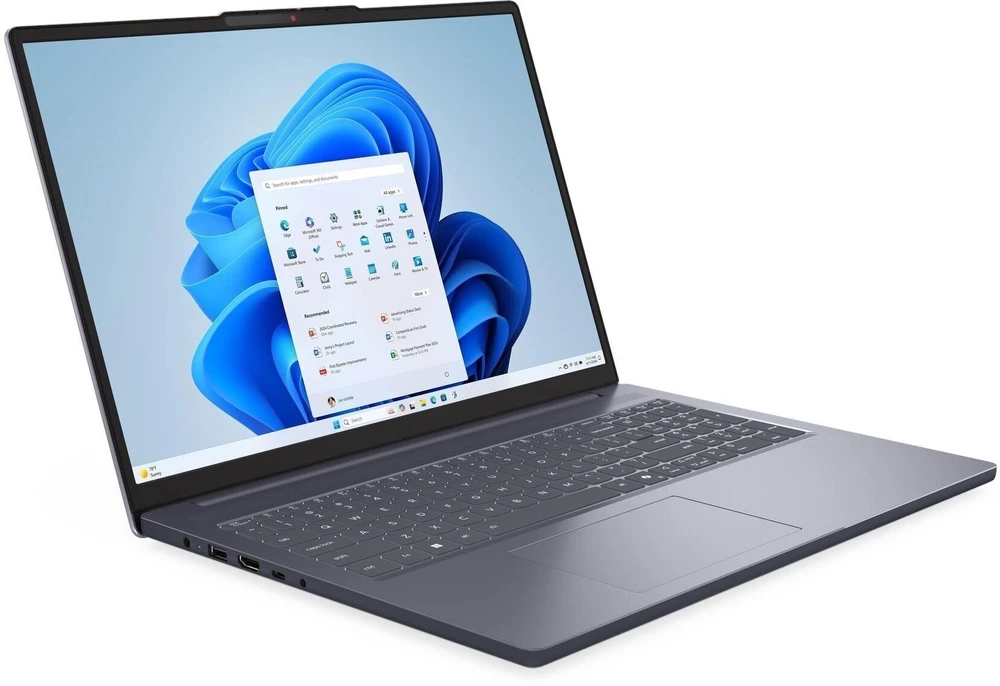 Lenovo IdeaPad Slim 3 16ARP10 AMD Ryzen™ 5 7535HS Nešiojamas kompiuteris 40,6 cm (16") WUXGA 16 GB DDR5-SDRAM 512 GB SSD Wi-Fi 6 (802.11ax) English Pilkas