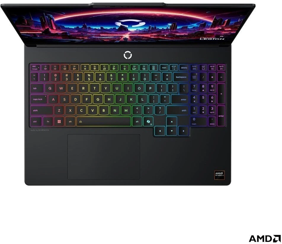 Nešiojamas kompiuteris Lenovo Legion 5 15AGP11 | AMD Ryzen AI 7 450, 15,3" WQXGA OLED 165 Hz, 16 GB RAM, 512 GB SSD, GeForce RTX 5070 12 GB, be OS | Juodas