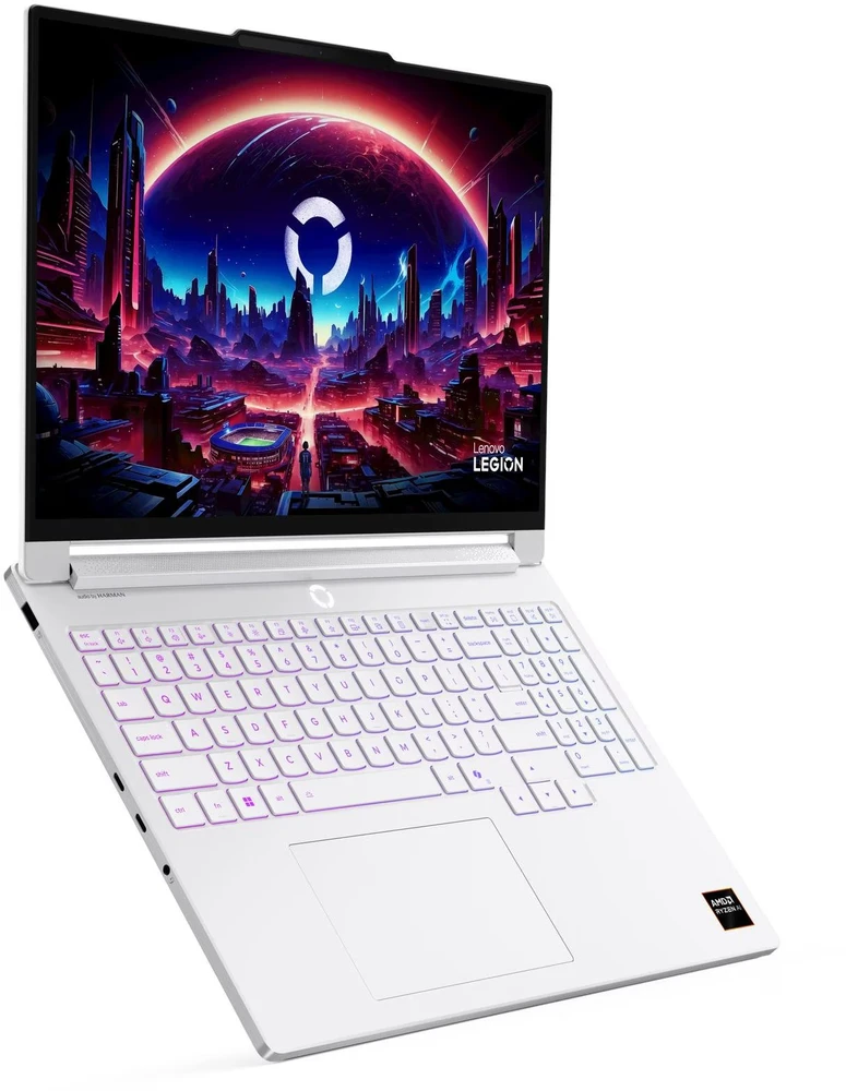 Nešiojamas kompiuteris Lenovo Legion 7 16AGP11 | AMD Ryzen AI 7 450, NVIDIA GeForce RTX 5060 8 GB, 16" WQXGA OLED 240 Hz, 32 GB RAM, 1 TB SSD, Windows 11 Pro | Baltas