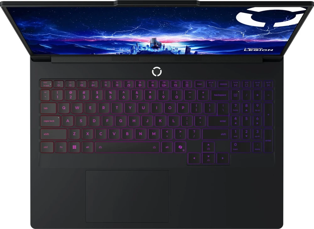 Lenovo Legion Pro 7 16IAX10H Intel Core Ultra 9 275HX Nešiojamas kompiuteris 40.6 cm (16") WQXGA 64 GB DDR5-SDRAM 1 TB SSD NVIDIA GeForce RTX 5070 Ti Wi-Fi 7 (802.11be) NoOS Juodas