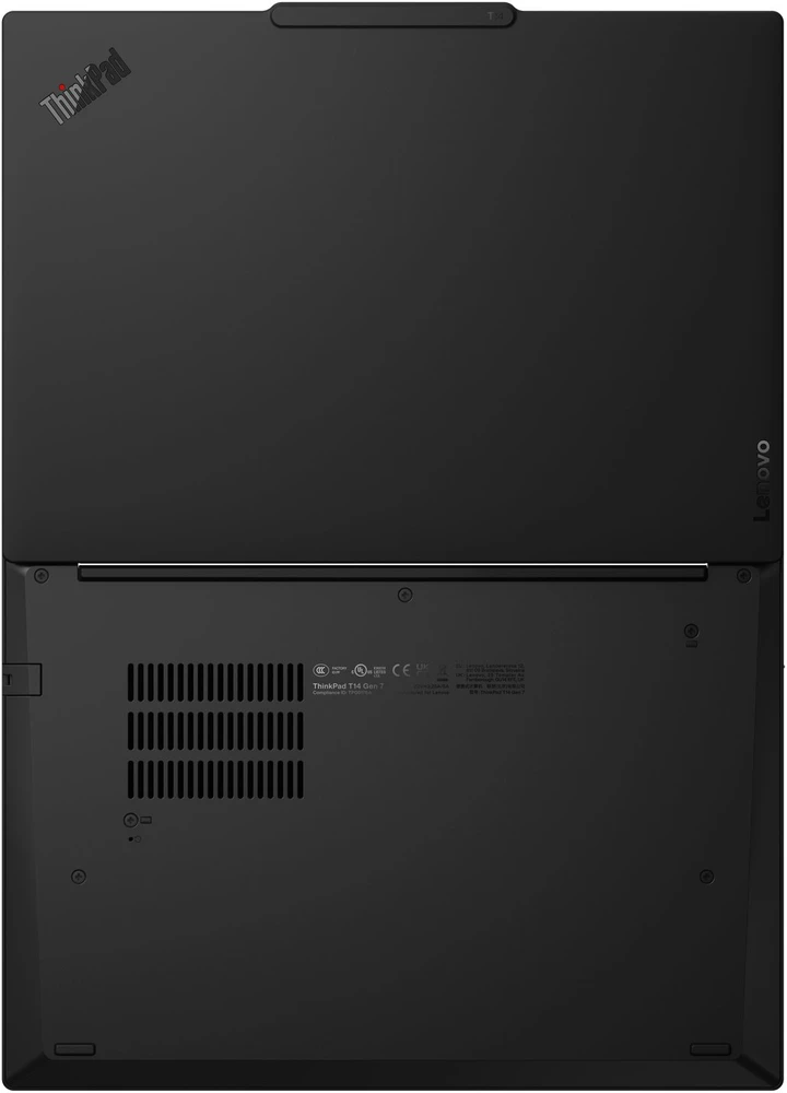 Nešiojamas kompiuteris Lenovo ThinkPad T14 Gen 7 | Intel Core Ultra 7 355, 14" WUXGA, 32 GB RAM, 512 GB SSD, Windows 11 Pro | Juodas